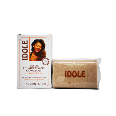 Idole Lightening Exfoliating Soap with Avocado Powder – 7 oz - ANNS BEAUTY SUPPLY